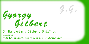 gyorgy gilbert business card